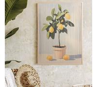 Hestia Thread Wall Art Picture - Lemon Tree Multi