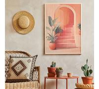 Hestia Thread Wall Art Picture - Morrocan Stairway Multi One Size