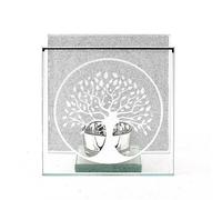 Hestia Tree Of Life Tealight Holder Silver