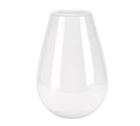 Hestia White Opaque Rounded Vase 26cm