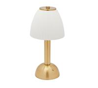 Hestia White Usb Led Touch Table Lamp With Bronze Base White One Size