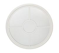 Hestia White Wood Porthole Style Mirror 60Cm