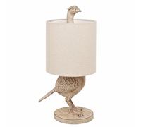 Hestia Wood Effect Pheasant Table Lamp 21 inch