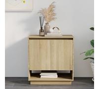 hestia wooden sideboard with 2 doors in sonoma oak