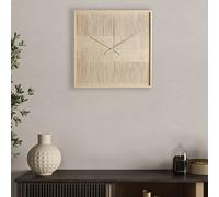 Hestia Woven Thread Wall Art Clock - Cream Cream