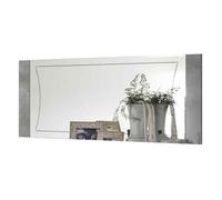 heston mirror with high gloss marble effect frame in grey