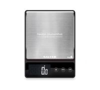 Heston Blumenthal Precision by Salter Digital Kitchen Scales - Premium Compact Baking/Cooking Scale, For Weighing Food/Coffee and Liquid, 0.5 g Increments, Slim, Stainless Steel/Black