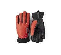 Hestra 3001620 Army Leather Wool 5 Finger Colour: 540 Flame Red, Size: 8