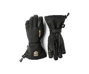 Hestra 3003020 Army Leather Goretex 5 Finger Colour: 100100 Blk/blk, Size: 9