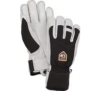 Hestra Army Leather Gloves - Warm and Versatile Snow Gloves for Winter, Skiing and Snowboarding, Black - 9