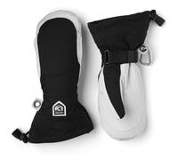 Hestra - Ski mittens - Heli Ski W Mitt Black/Off White for Women in Leather - Size 7 Black 7