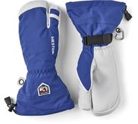 Hestra Mens Army Leather Heli Ski 3 Finger Gloves Blue 10