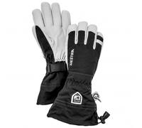 Hestra - Army Leather Heli Ski 5 Finger - Gloves size 11, black/white/grey