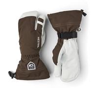 Hestra Army Leather Heli Ski Glove 3 Finger In Espresso Brown