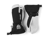 Hestra Army Leather Heli Ski Junior 3 Finger Glove In Black 6 Kids, Black