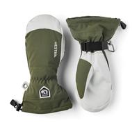 Hestra - Army Leather Heli Ski Mitt - Gloves size 8, olive/grey