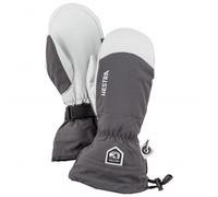 Hestra Army Leather Heli Ski and Snowboard Mitten Unisex Grey