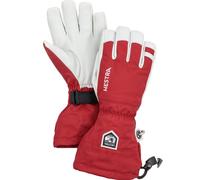Hestra Gloves Army Leather Heli Ski Unisex 5 Finger Red