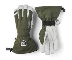 Hestra Heli Ski 5-Finger Gloves Women/Men - full-fingered with lining, Hook-and-loop closure, closure Autumn-Winter Winter - 10 HS olive