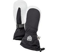 Hestra Heli Ski Female Ski and Snowboard Mitt In Black and Off-White