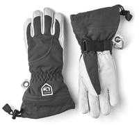 Hestra Heli Ski Womens Glove - Classic 5-Finger Leather Snow Glove for Skiing, Snowboarding and Mountaineering (Women's Fit)