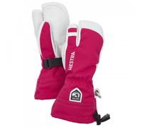 Hestra - Kid's Army Leather Heli Ski 3 Finger - Gloves size 7, pink