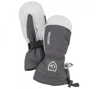 Hestra - Kid's Army Leather Heli Ski Mitt - Gloves size 4, grey
