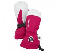 Hestra - Kid's Army Leather Heli Ski Mitt - Gloves size 6, pink