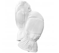 Hestra - Leather Box Mitt - Gloves size 6, grey/white