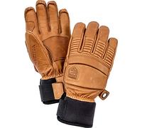 Hestra Leather Fall Line - Short Freeride 5-Finger Snow Glove with Superior Grip for Skiing, Snowboarding and Mountaineering - Cork - 6