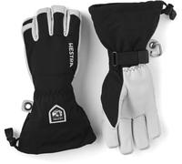 Hestra Leather Heli Ski and Ride Glove with Gauntlet,Black,7