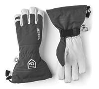Hestra Leather Heli Ski and Ride Glove with Gauntlet,Grey,10