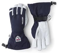 Hestra Leather Heli Ski and Ride Glove with Gauntlet,Navy,9