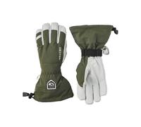 Hestra - Leather Ski gloves - Glove Army Leather Heli Ski Olive in Leather - Size 9 - Khaki Khaki 9
