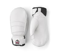 Hestra - Leather ski mittens - Fall Line W Mitt White for Women in Leather - Size 8 - Black Black 8