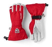 Hestra Mens Army Leather Heli Ski Gloves Red 9