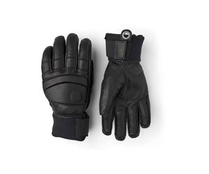 Hestra - Ski Gloves - Fall Line Glove Black/Black for Men in Leather - Size 11 Black 11