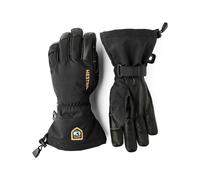 Hestra - Ski gloves GORE-TEX Waterproof - Army Leather Gore Tex Glove Black/Black in Leather - Size 7 Black 7