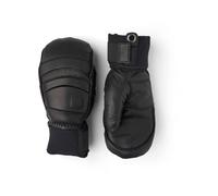 Hestra - Ski mittens - Mitt Army Leather Fall Line New Black / Black in Leather - Size 10 Black