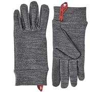 Hestra Touchscreen Gloves: Touch Point Warm Wool Liner-Base Layer, Run, Hike and Ski, Grey, 8