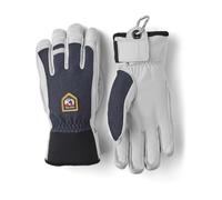 Hestra - Warm and durability Ski gloves - Army Leather Patrol Glove Navy in Softshell - Size 9 Navy 9