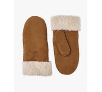 Hestra - High-quality leather mittens - Sheepskin Mitt Cork for Women in Leather - Size 6 - Brown Brown 6