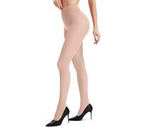 Hestya 80 Denier Tights for Women Opaque Solid Color Soft Pantyhose with Multi-Colors Stretchable High Waist Stocking(Skin Color)