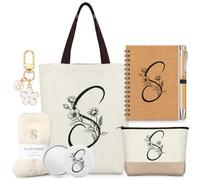 Hestya Birthday Gift for Mom Women 7 Pcs Monogrammed Initial Gift Personalized Birthday Gifts for Teacher Wife Sister Friend(S)