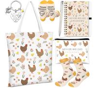 Hestya Gilprop 6 Pcs Funny Chicken Gift: Just Girl Who Loves Chickens