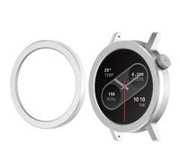 Hesupy Bezel Ring for CMF Watch Pro 2, Replacement Metal Frame Cover Plate Hard Case Smartwatch Bezel Bumper Protector Guard for CMF by Nothing Watch Pro 2 (Silver)