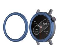 Hesupy Bezel Ring for CMF Watch Pro 2, Replacement Metal Frame Cover Plate Hard Circular Arc Bezel Smartwatch Bumper Protector Guard for CMF by Nothing Watch Pro 2 (Blue)