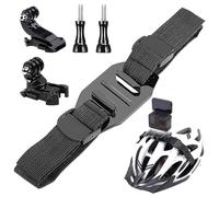 Hesupy Bicycle Helmet Mounting Strap Brackets for Insta360 Ace Pro/One X3/X2/X/RS/R sjcam, for DJI Action, Xiao Ant Series, Cycling Ventilated Helmet Action Camera Mounting Adapter Head Belt Holder