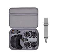 Hesupy Carrying Case for DJI Avata 360 Goggles N3 Motion Fly More Combo, Portable Travel Storage Bag Large Capacity Organizer with Shoulder Strap Waterproof PU Protective Cover Box (Grey)