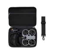 Hesupy Carrying Case for DJI Avata 360 Goggles N3 Motion Fly More Combo, Portable Travel Storage Bag Large Capacity Organizer with Shoulder Strap Waterproof PU Protective Cover Box (Black)